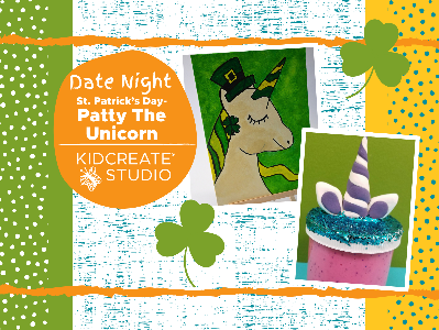 Kidcreate Studio - San Antonio. Date Night- St. Patrick's Day - Patty the Unicorn (3-10 Years)